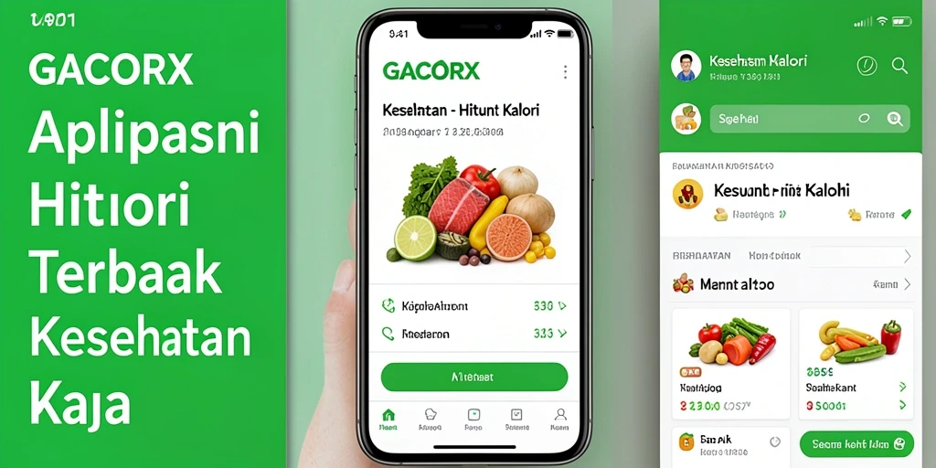 Tampilan antarmuka GACORX dengan fitur Hitung Kalori yang jelas.