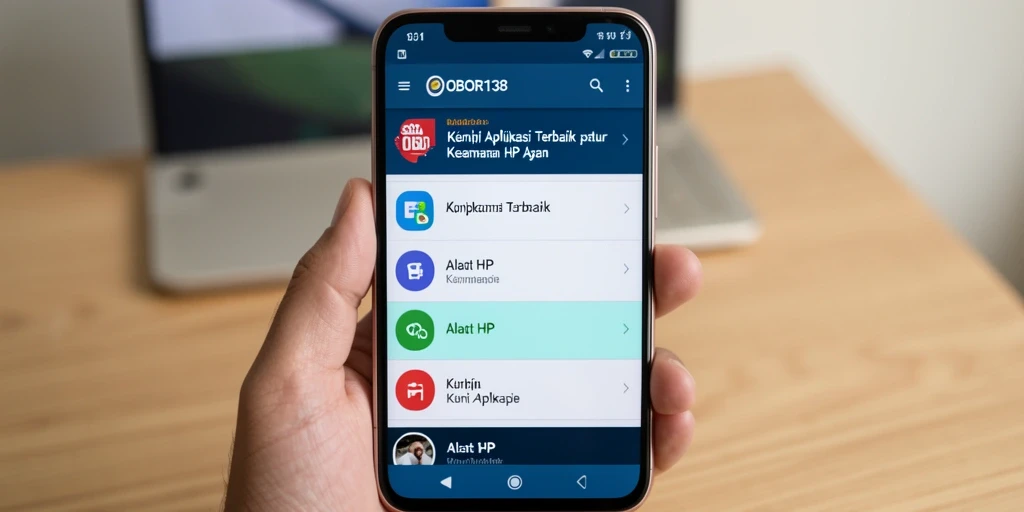 Antarmuka aplikasi Kunci Aplikasi OBOR138 dengan fitur unggulan.