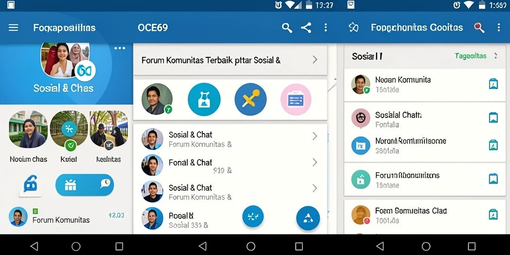 Antarmuka pengguna OCE69 yang interaktif dan menarik.