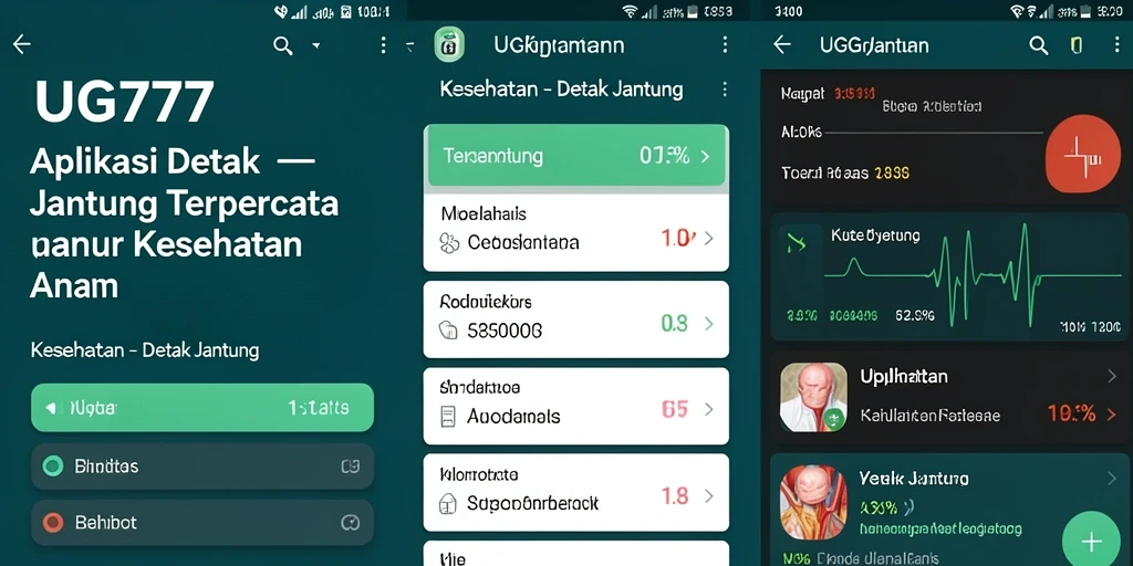 Tampilan antarmuka UG777 dengan fitur Detak Jantung yang informatif.