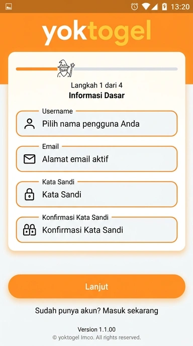 Cara Mudah Daftar Akun Baru YokTogel